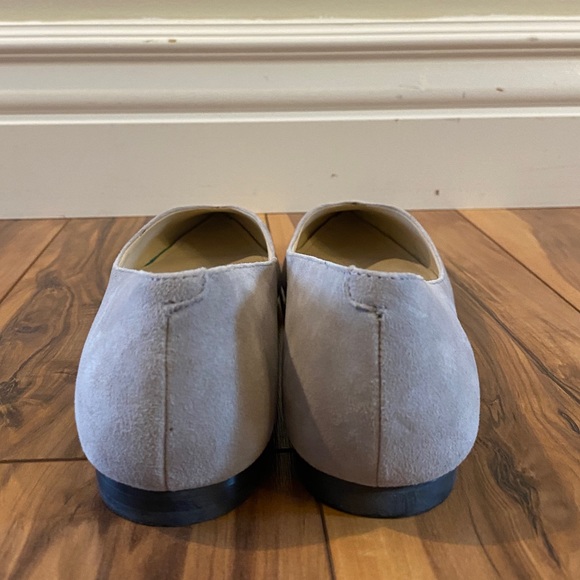Marc Fisher Silver Suede Pointed Toe Flats - Picture 3 of 5